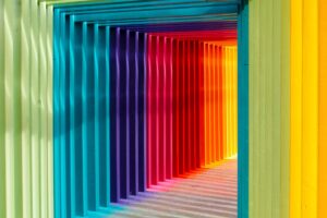 colourful walkway