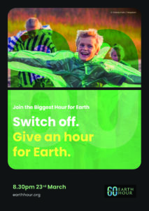 Earth Hour Portrait Print Ad Green